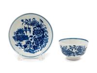A Worcester Porcelain Cup and Saucer