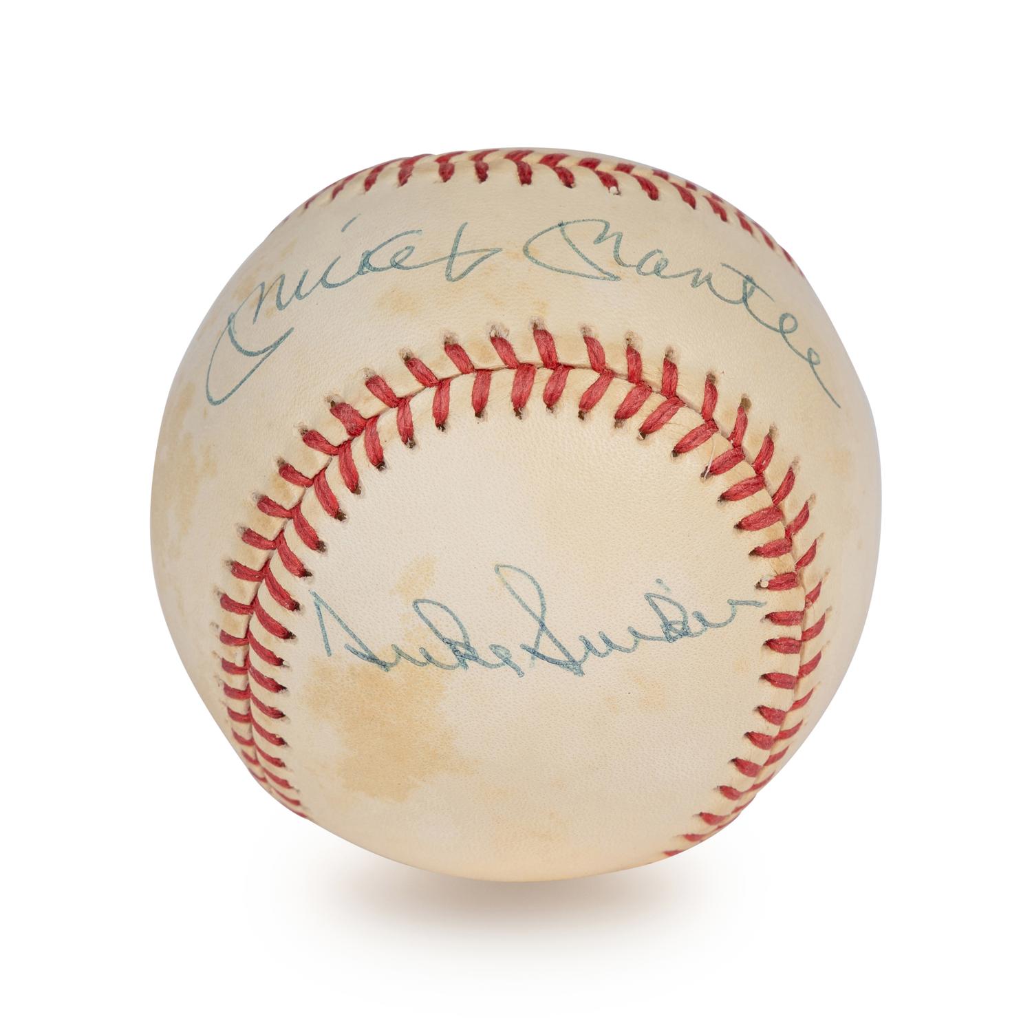A Willie Mays, Mickey Mantle and Duke Snider Signed Autograph Baseball (Beckett Authentication Services Letter),