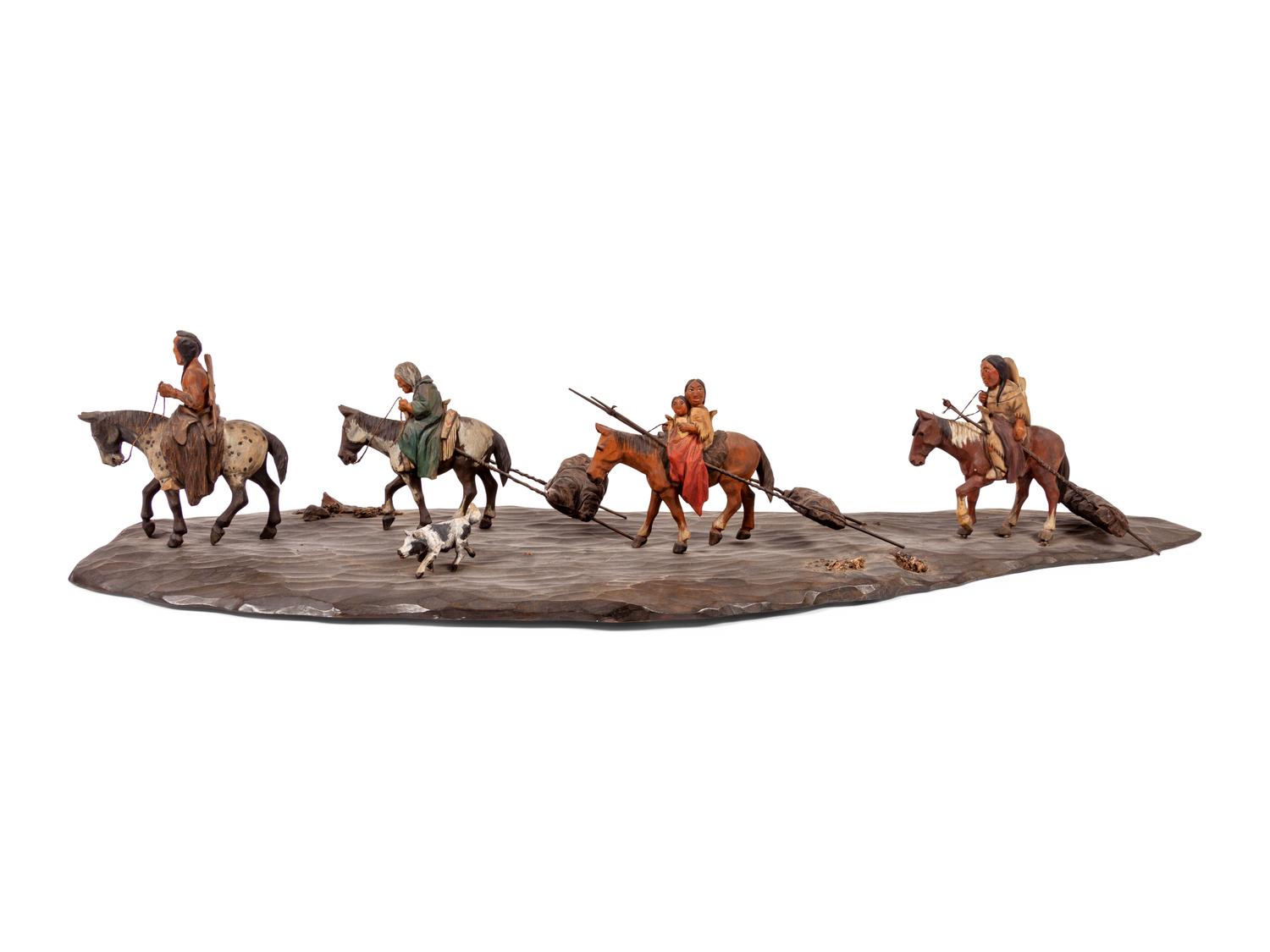 Wood Carved Plains Dioramas