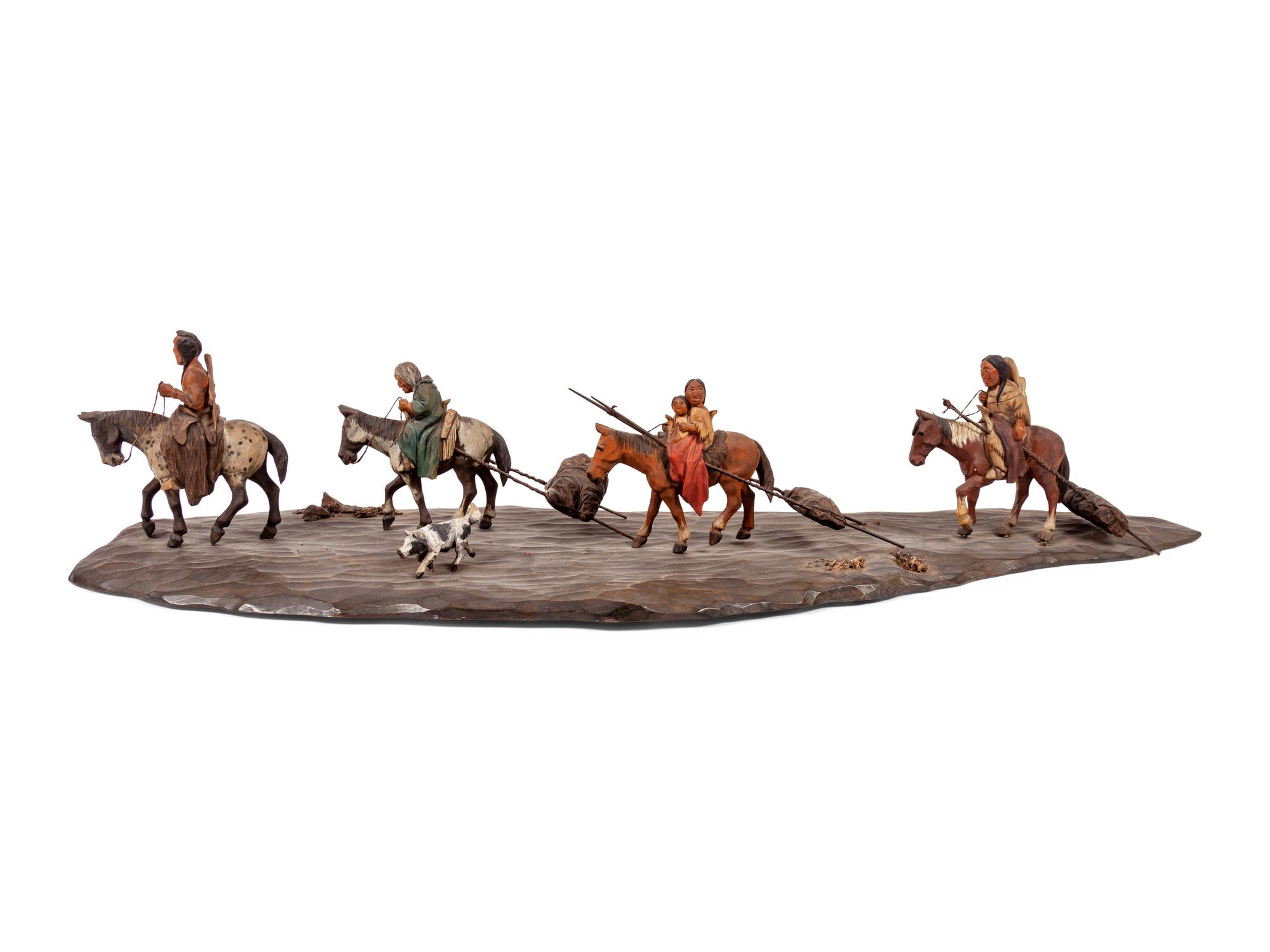 Wood Carved Plains Dioramas