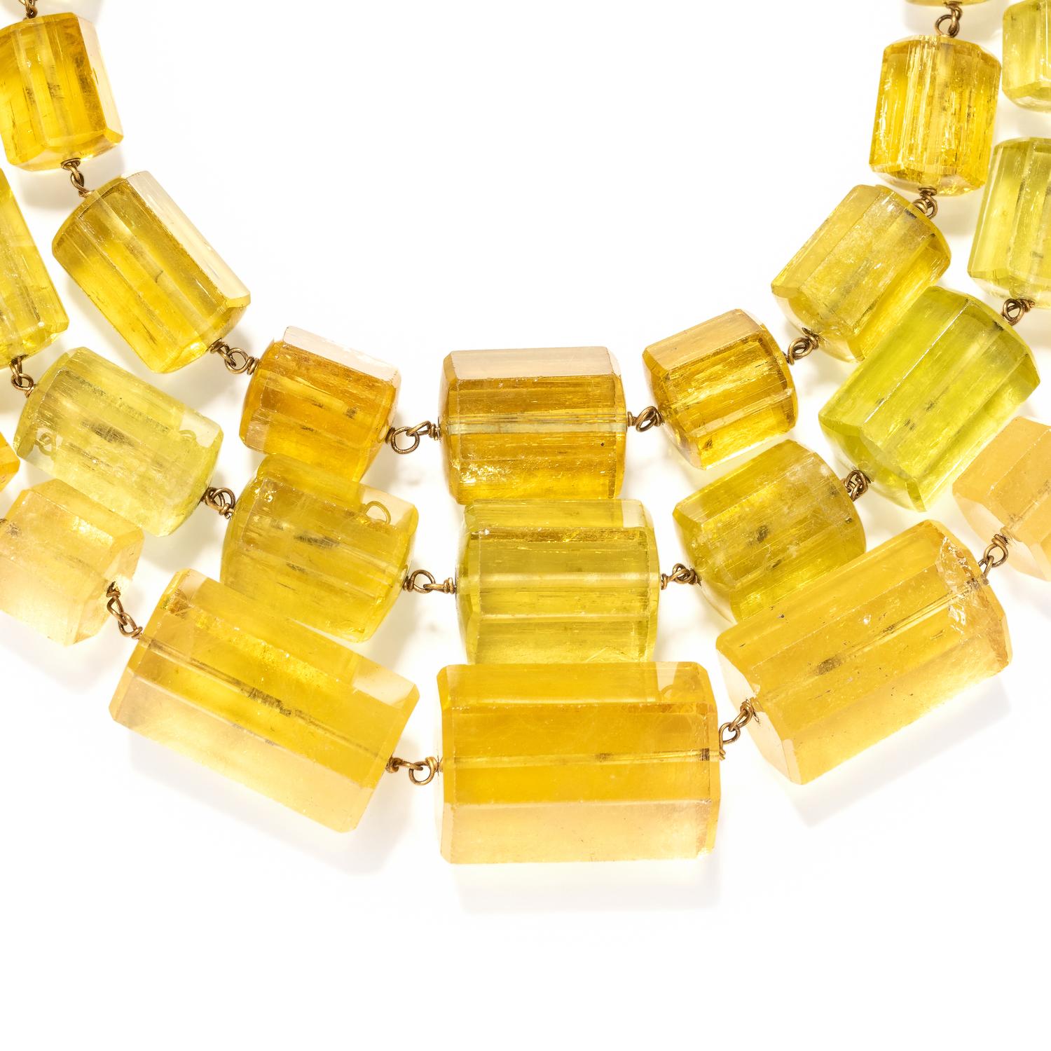 ANGELA PINTALDI, HELIODOR BEAD NECKLACE