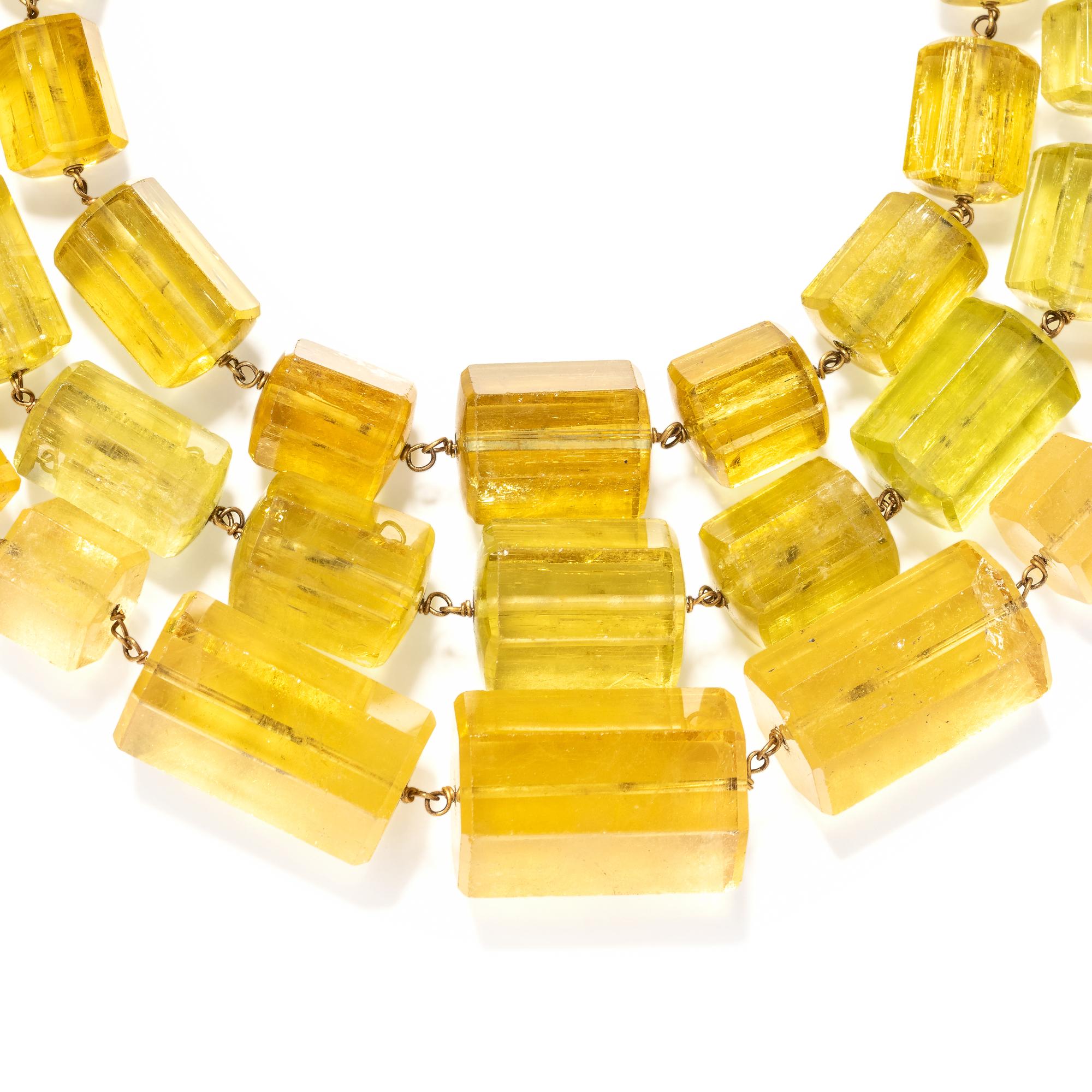 ANGELA PINTALDI, HELIODOR BEAD NECKLACE