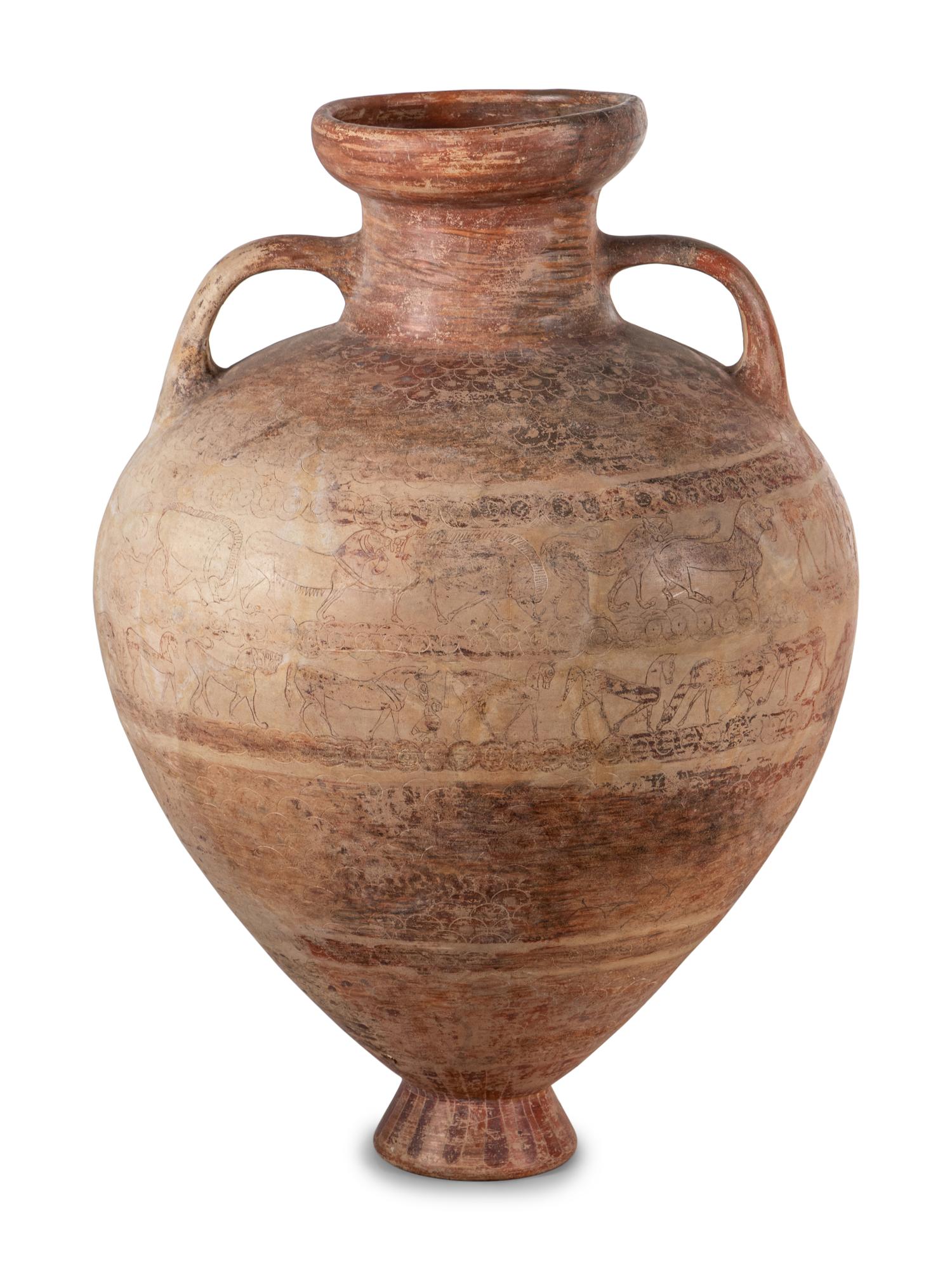 A Large Italo-Corinthian Scaled-Amphora