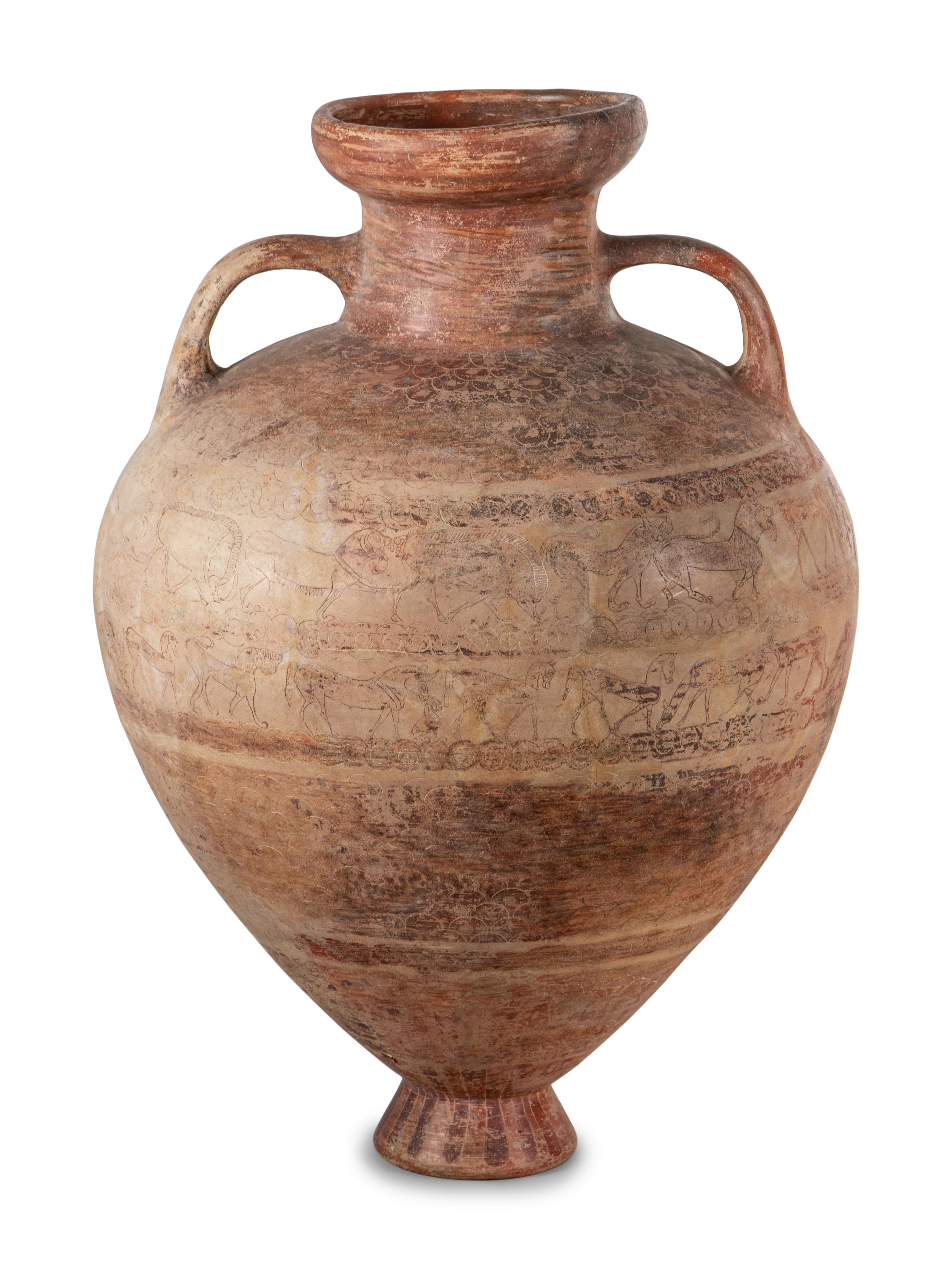 A Large Italo-Corinthian Scaled-Amphora