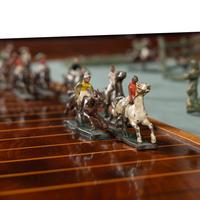 An English Mahogany Steeplechase Game Board Adapted as a Low Table