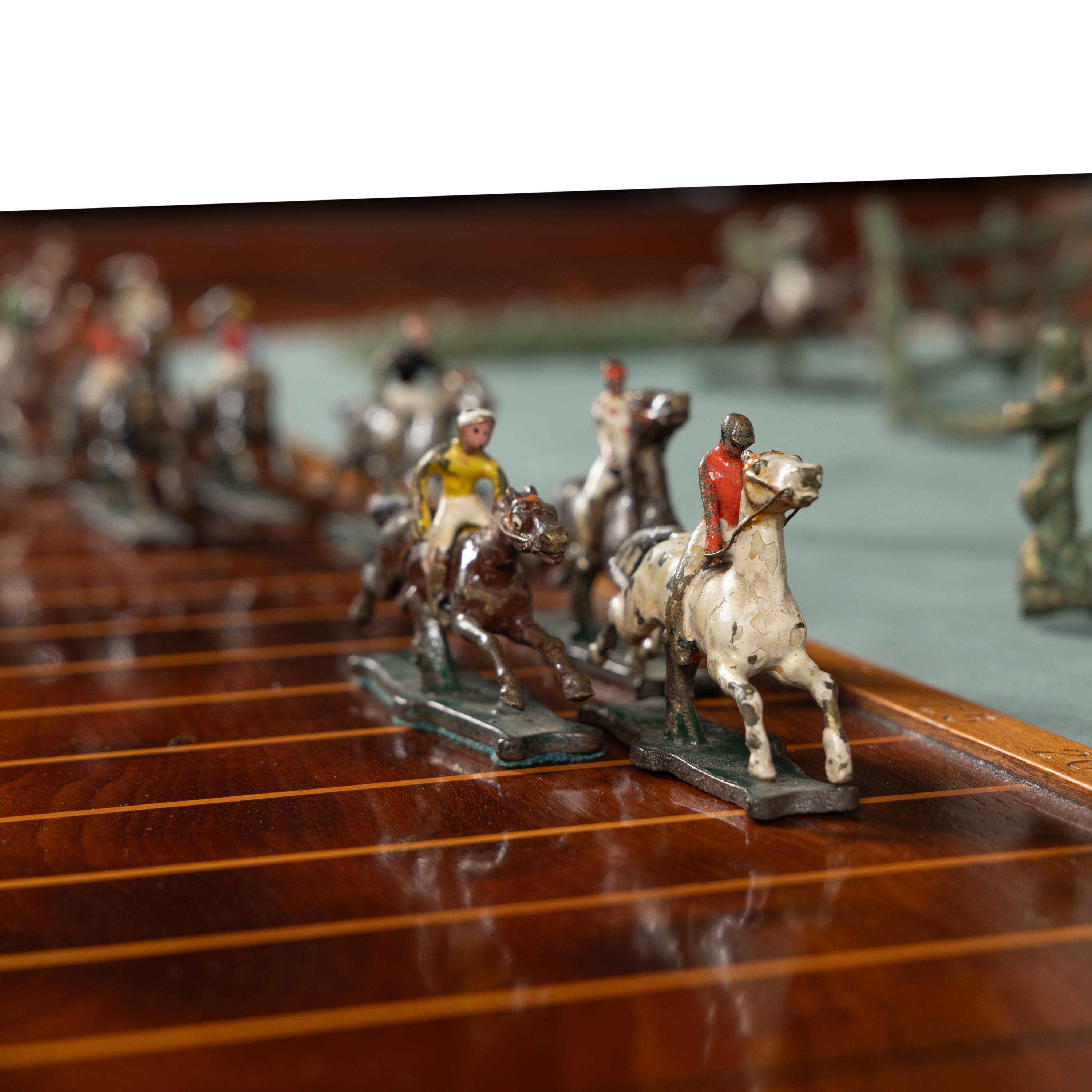 An English Mahogany Steeplechase Game Board Adapted as a Low Table