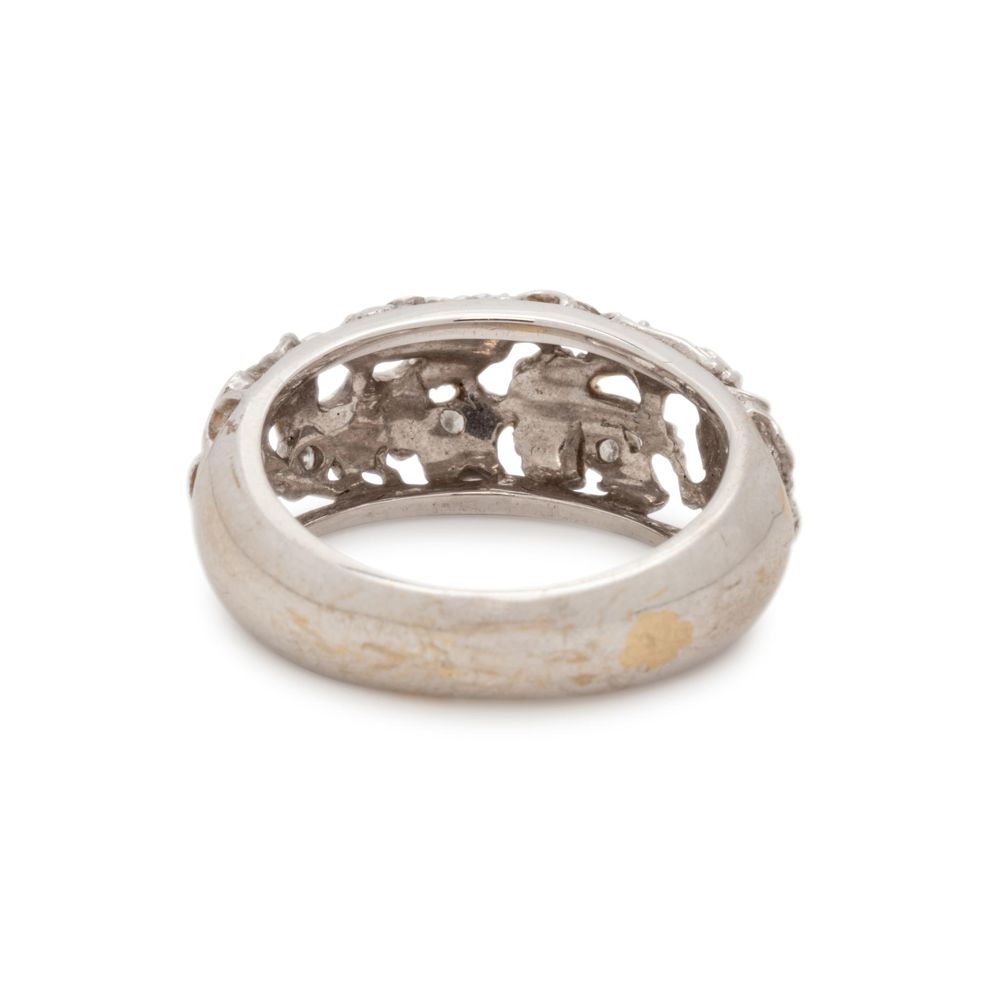 CARRERA Y CARRERA, WHITE GOLD AND DIAMOND RING