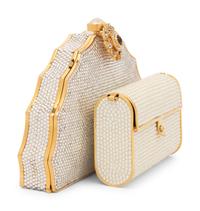 Two Judith Leiber Minaudière Clutches Formerly Owned by Elizabeth Taylor, 1980-90s