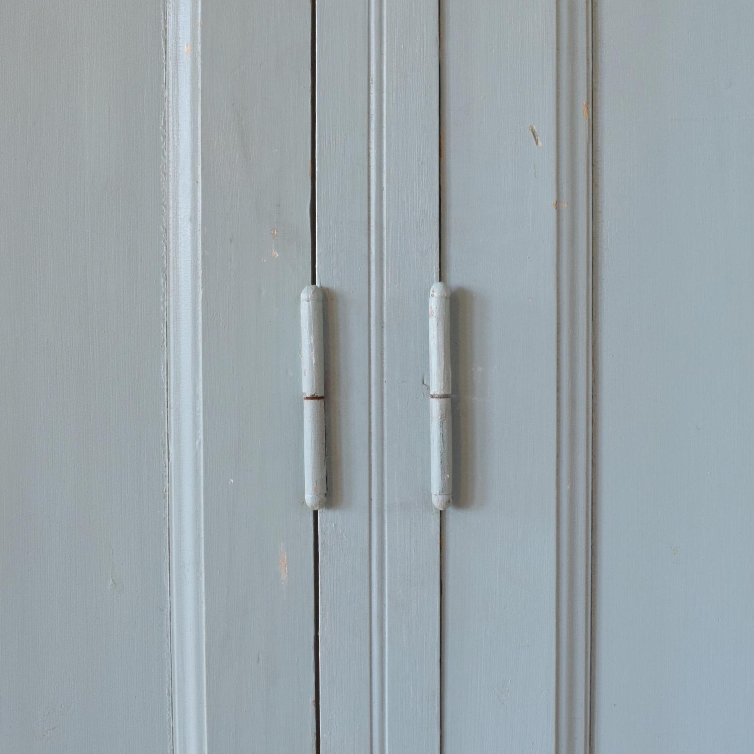 A Painted Six Door Cabinet 162" W x 25" D x 110.5" H — Italy, Circa 1900