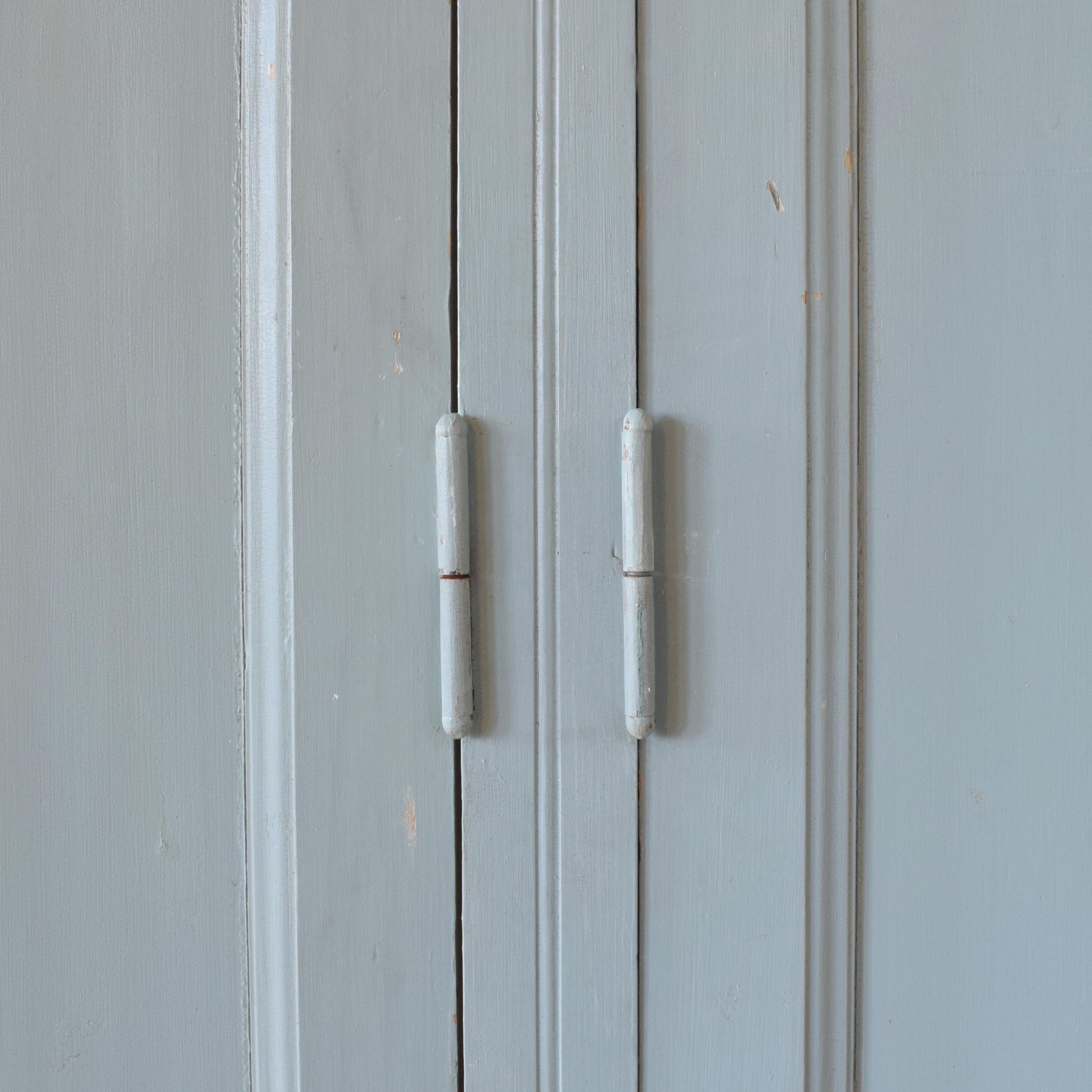 A Painted Six Door Cabinet 162" W x 25" D x 110.5" H — Italy, Circa 1900