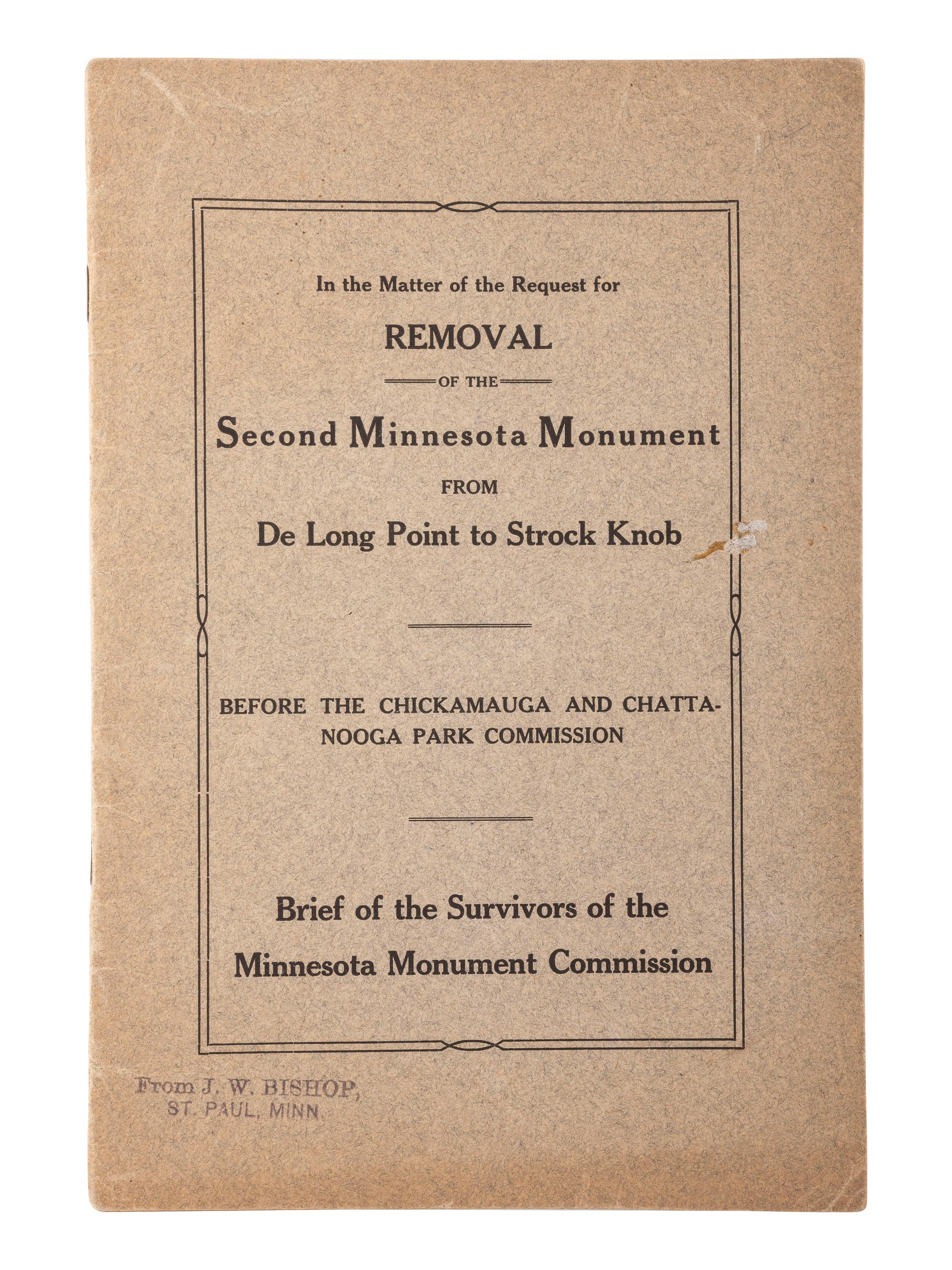 [CIVIL WAR]. Judson W. Bishop, 2nd Minnesota Infantry, Civil War archive incl. typed transcription of letters dating from 1861-1865 and related documents.