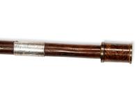 A Victorian Silver-Mounted Partridge Wood Smoker's 'System' Walking Stick