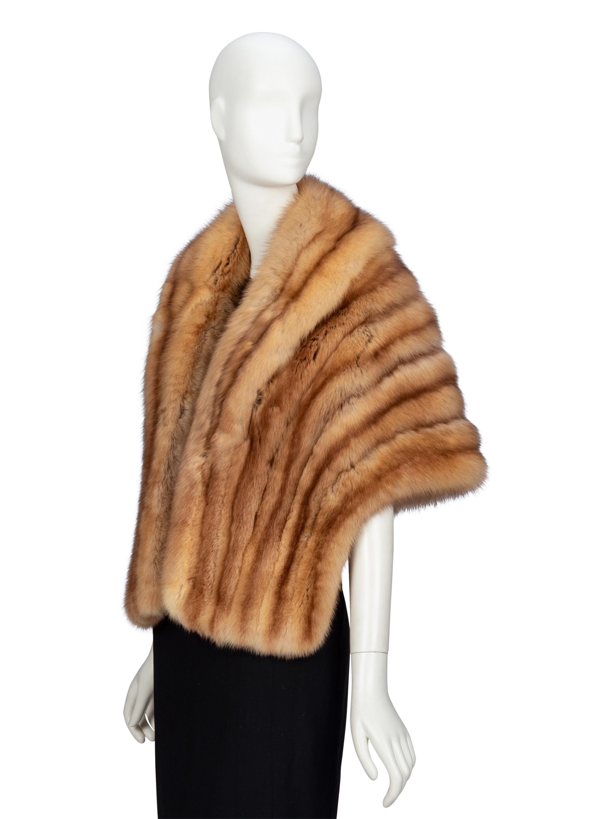 CARMEN MARC VALVO, GOLDEN SABLE SHAWL