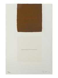 Brown and White Related and Areas Contrasted (two prints from A Poem for Alexander ), 1972