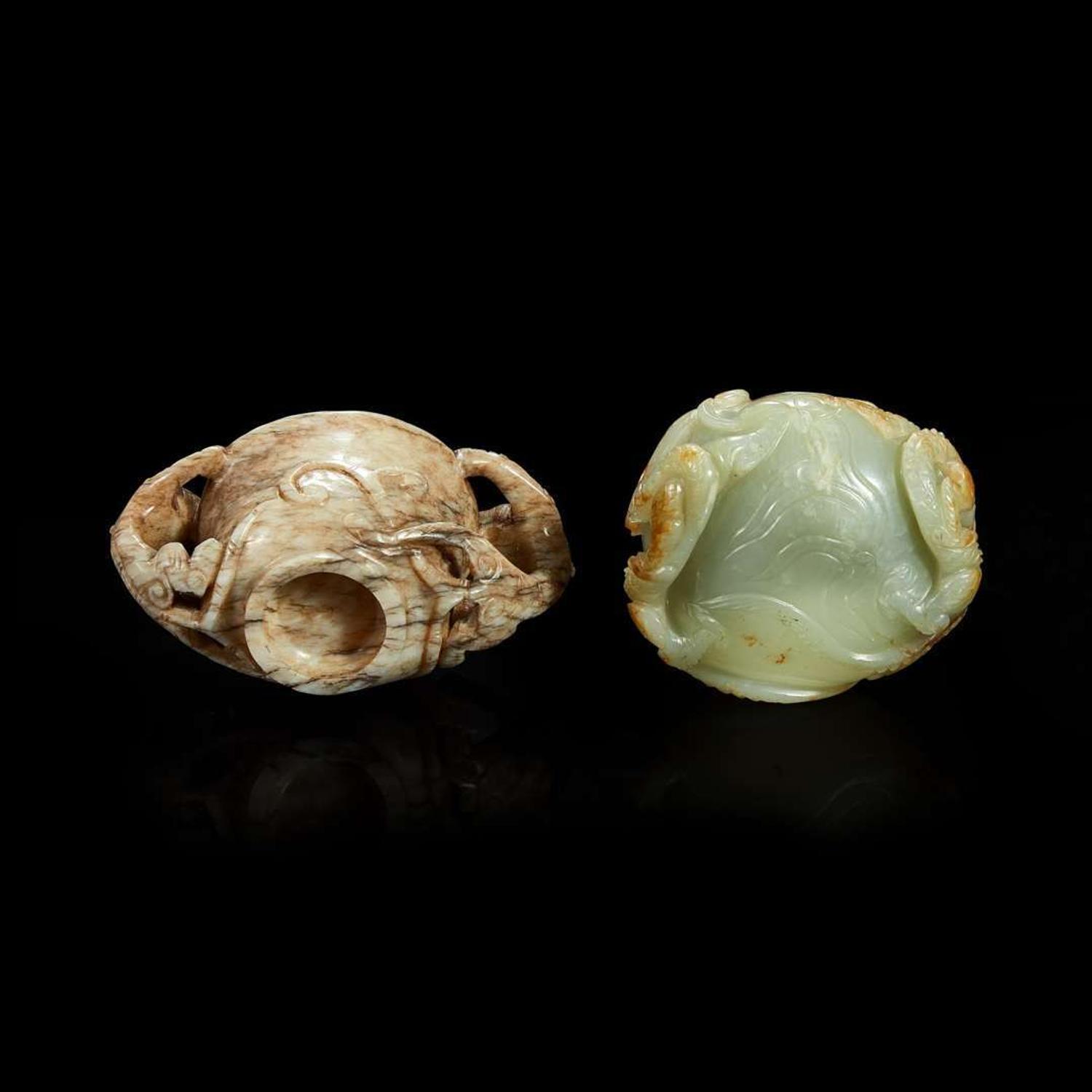 Three Chinese carved jade items Ming/early Qing dynasty and later