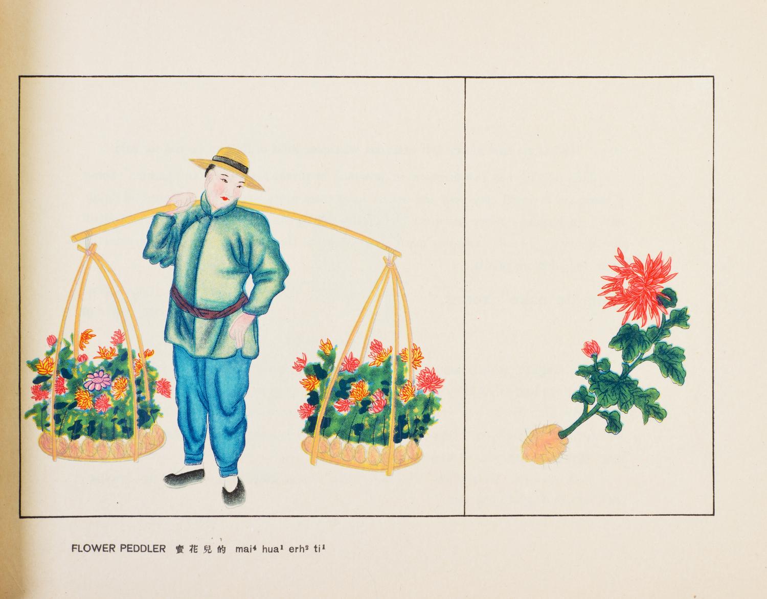 CONSTANT, SAMUEL VICTOR. Calls, Sounds and Merchandise of the Peking Street Peddlers. Peking, [1937]. First edition.