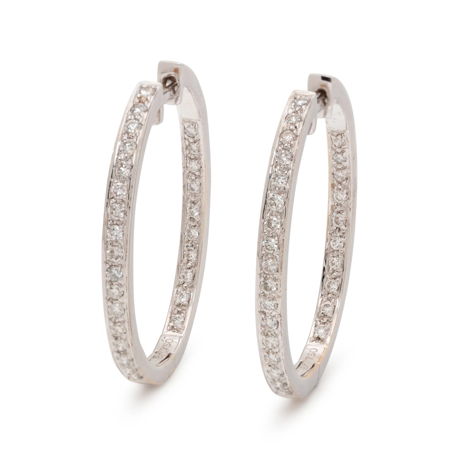 DIAMOND HOOP EARRINGS