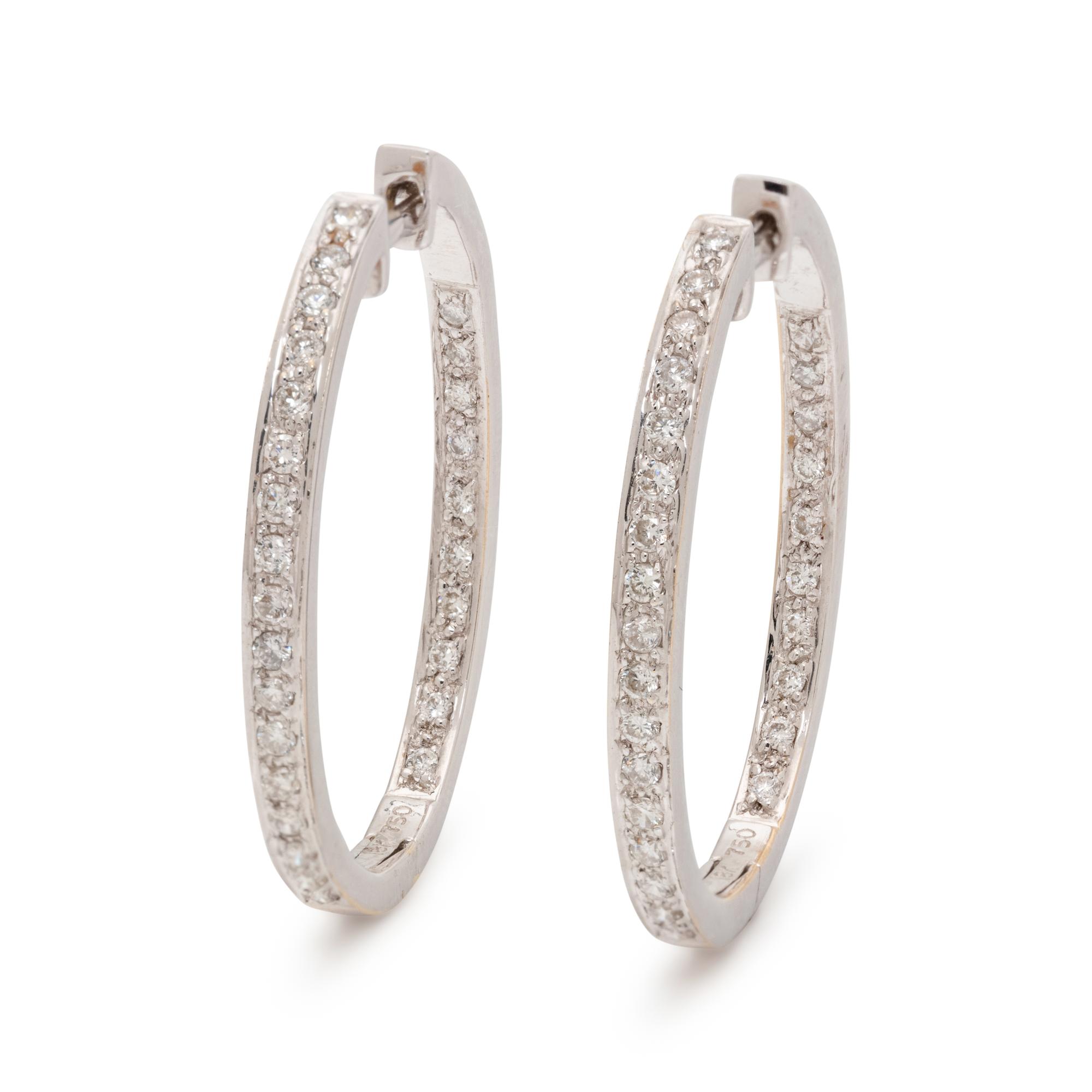 DIAMOND HOOP EARRINGS