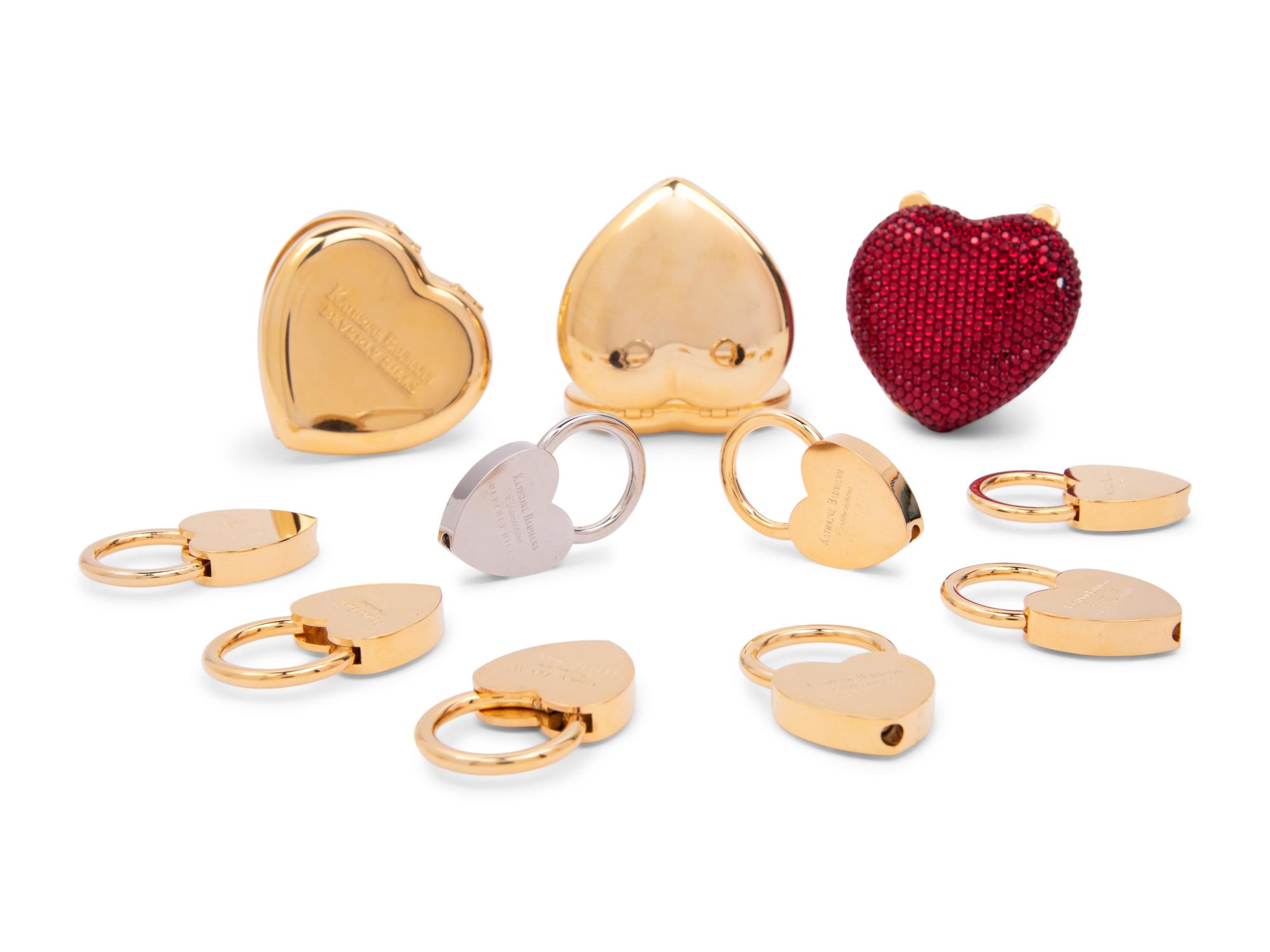 Thirteen Kathrine Baumann Heart-Shaped Items