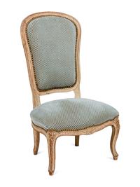 A Louis XV Style Painted Chauffeuse