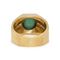 CAT'S EYE TOURMALINE AND DIAMOND RING