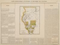 BUCHON. Carte Geographique, Statistique et Historique de l'Illinois . J. Carae, ca. 1822.