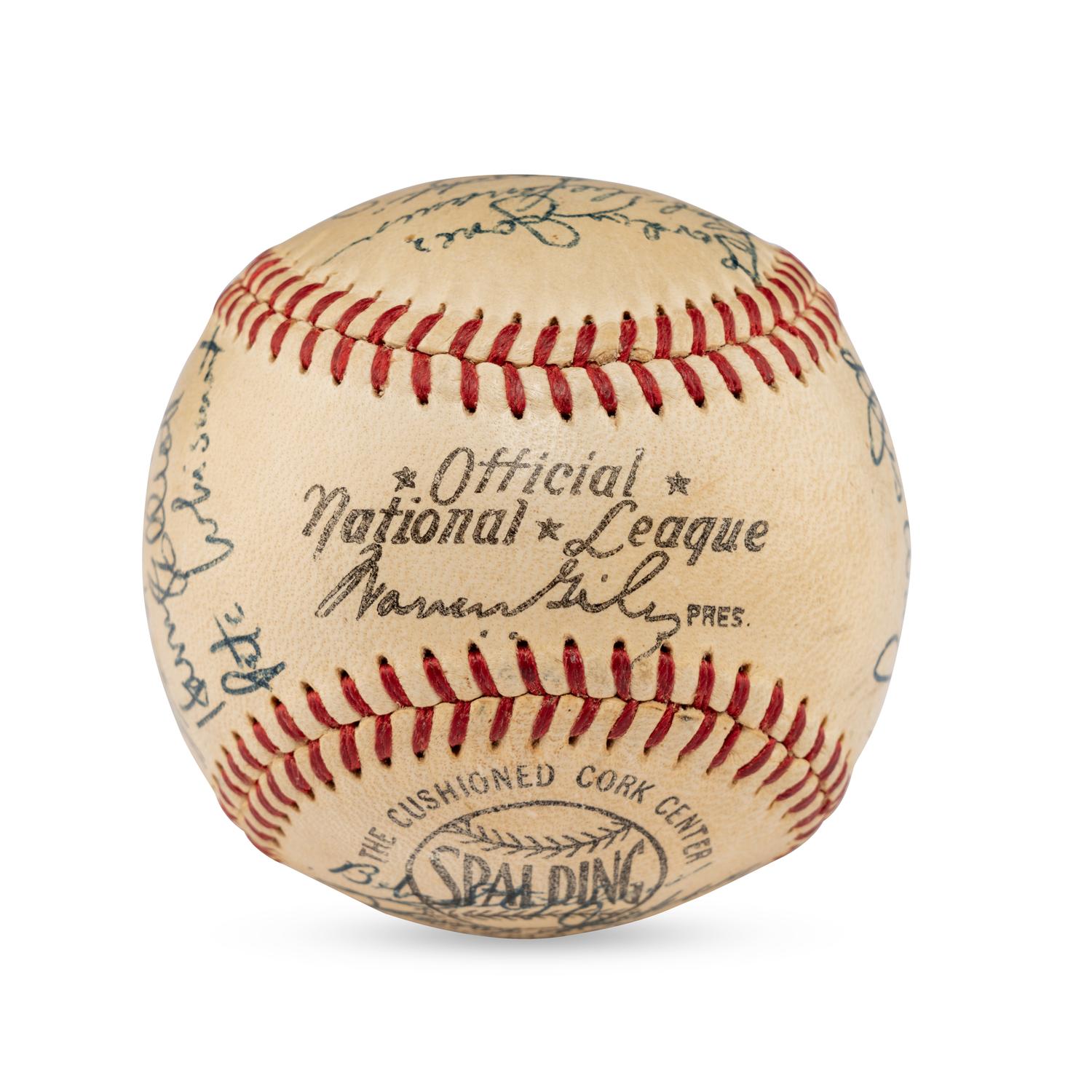 A 1955 St. Louis Cardinals Team Signed Autograph Baseball Featuring Stan Musial (JSA Letter of Authenticity),