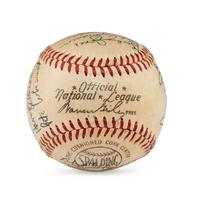 A 1955 St. Louis Cardinals Team Signed Autograph Baseball Featuring Stan Musial (JSA Letter of Authenticity),