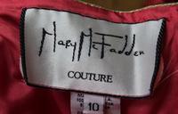 A Mary McFadden Coral Gown, Size 10.