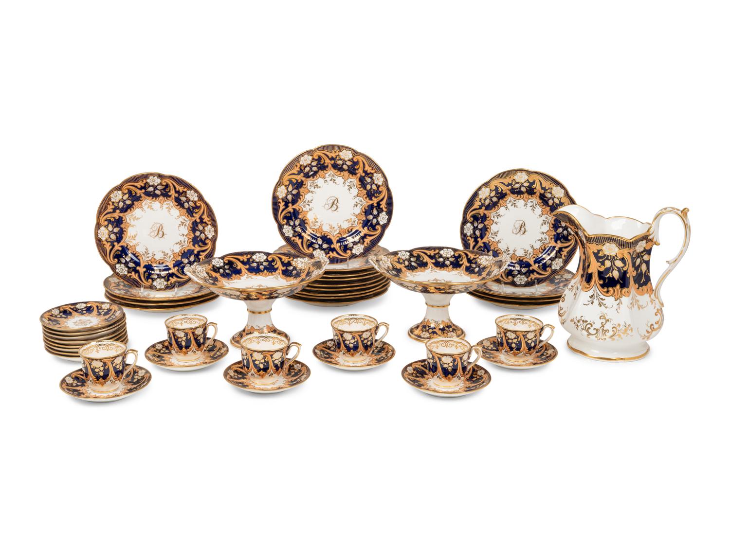 An English Porcelain Dessert Service