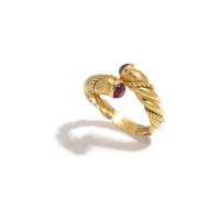 TIFFANY & CO., YELLOW GOLD AND RUBY RING