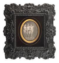 [EARLY PHOTOGRAPHY]. Daguerreotype of a trio of nude women.