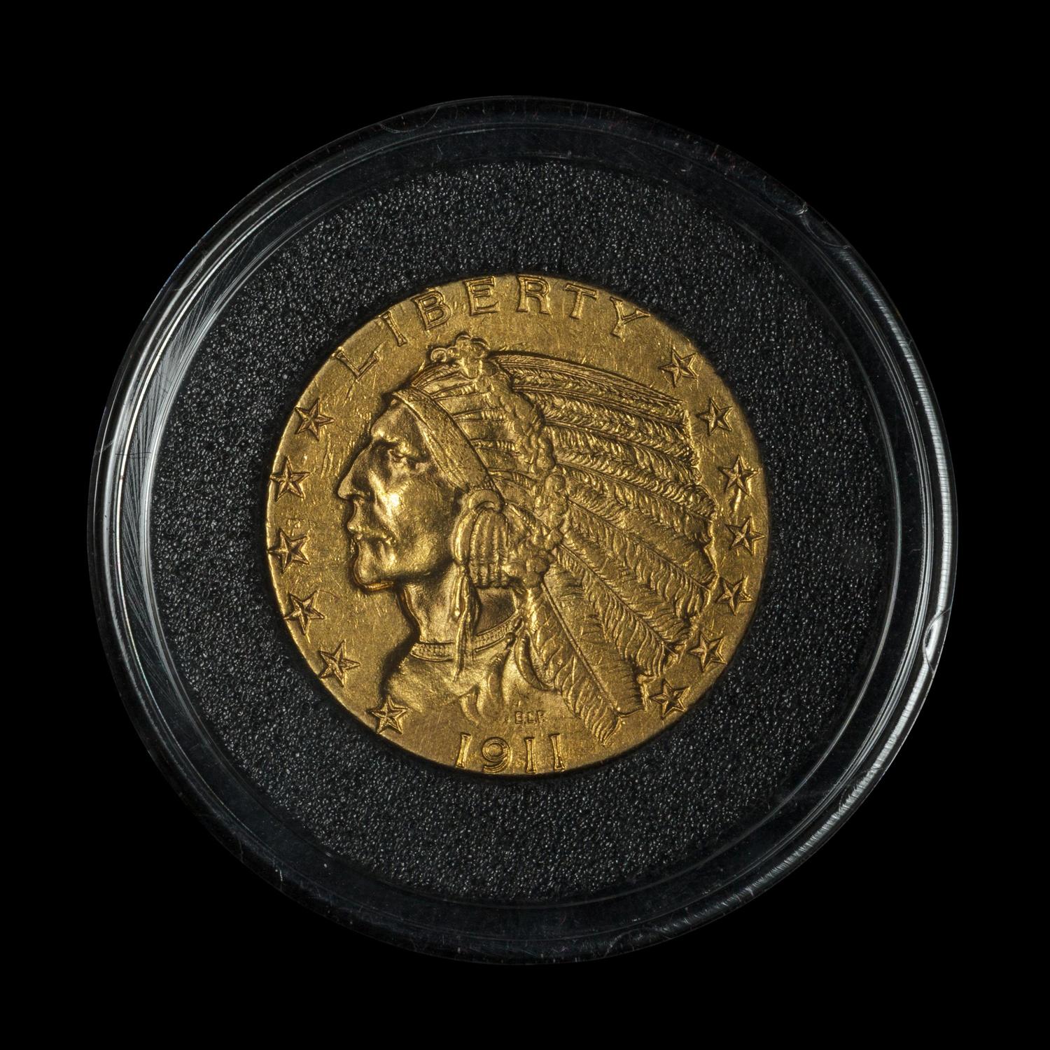 A 1911 Indian Head $5 Gold Coin