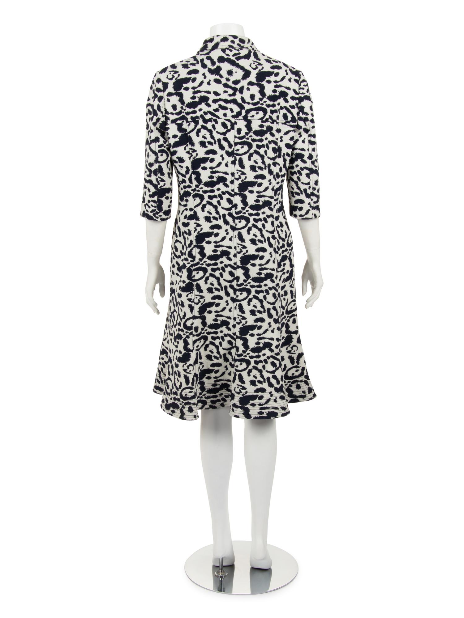 Christian Dior Animal Patterned Zip Front Dress, Pre-Fall 2016