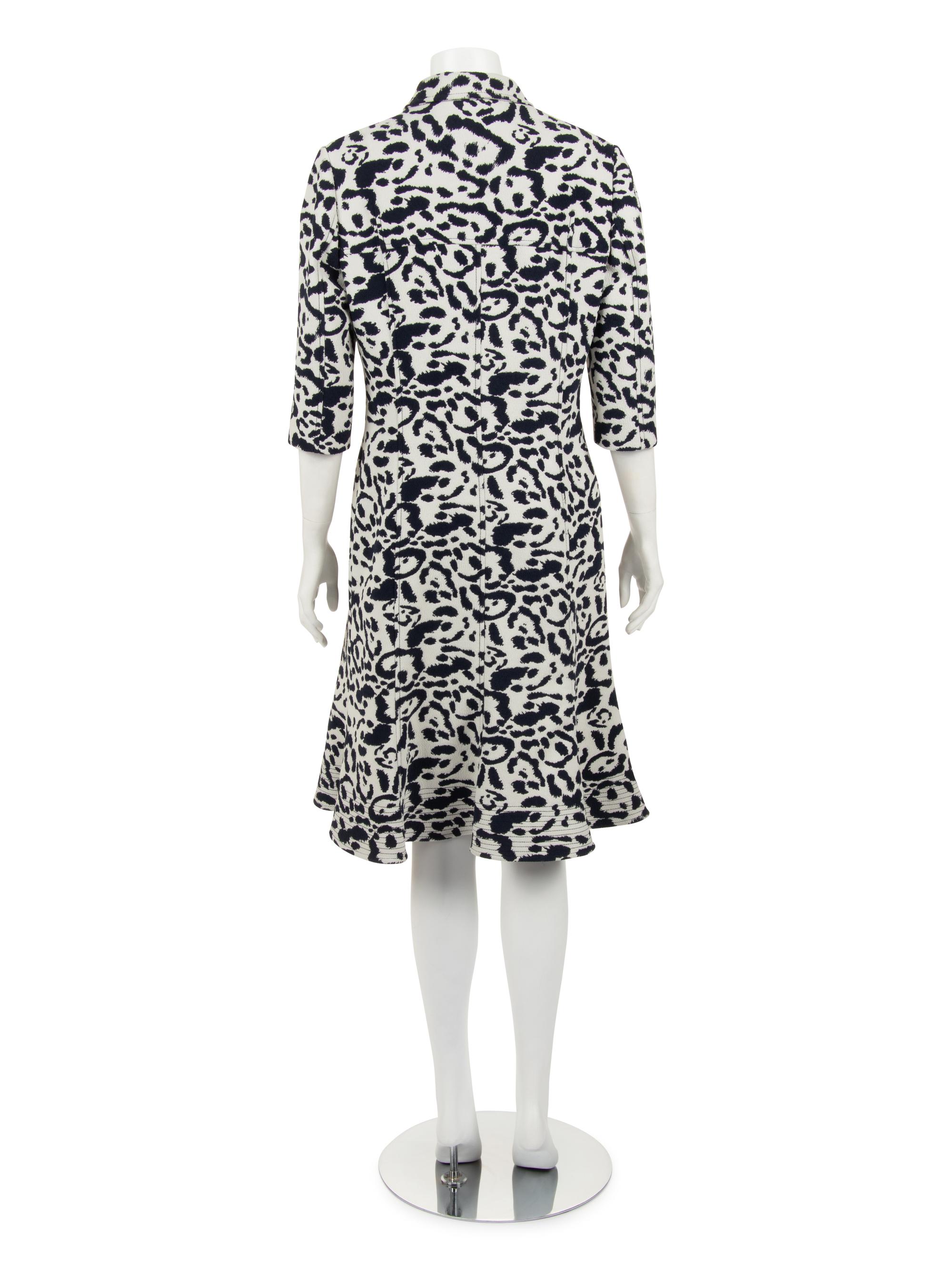 Christian Dior Animal Patterned Zip Front Dress, Pre-Fall 2016