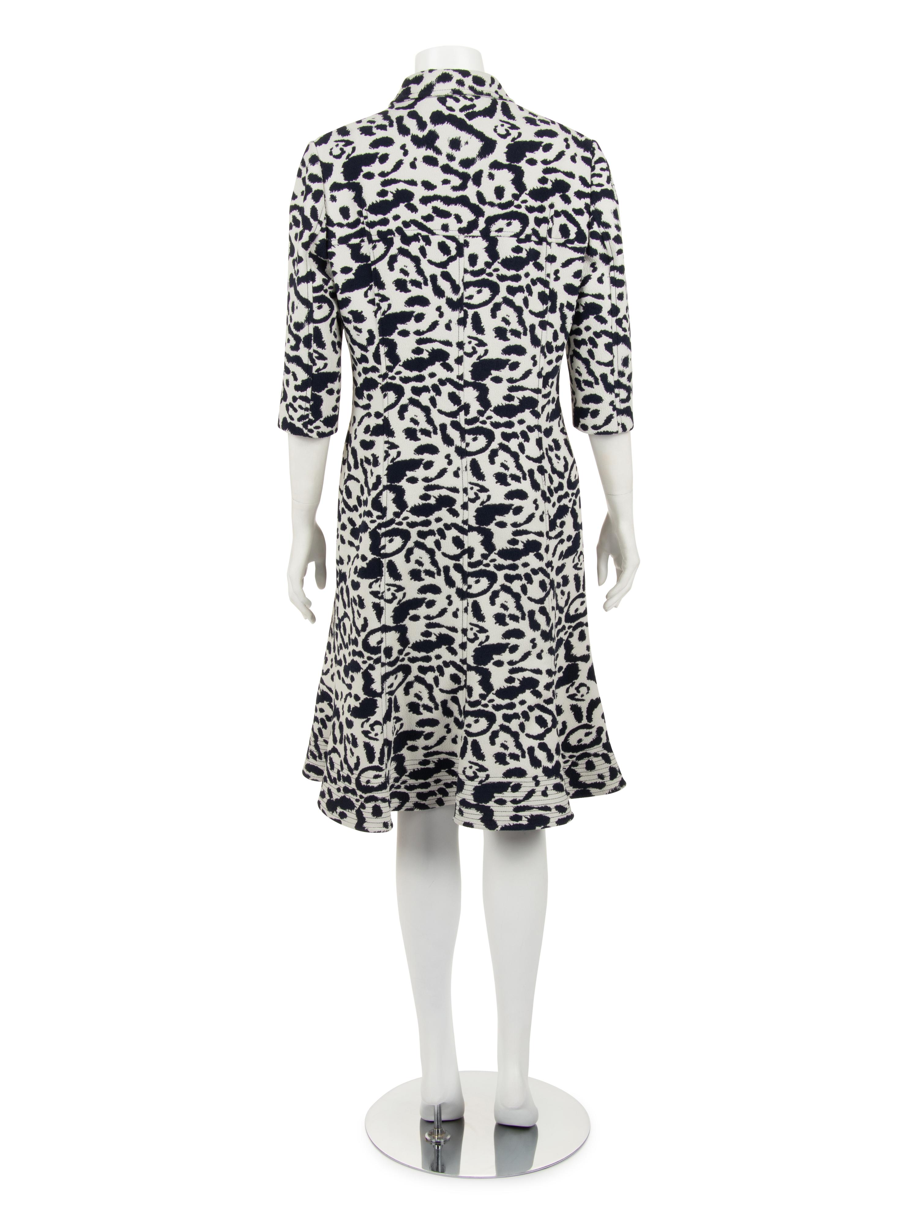 Christian Dior Animal Patterned Zip Front Dress, Pre-Fall 2016