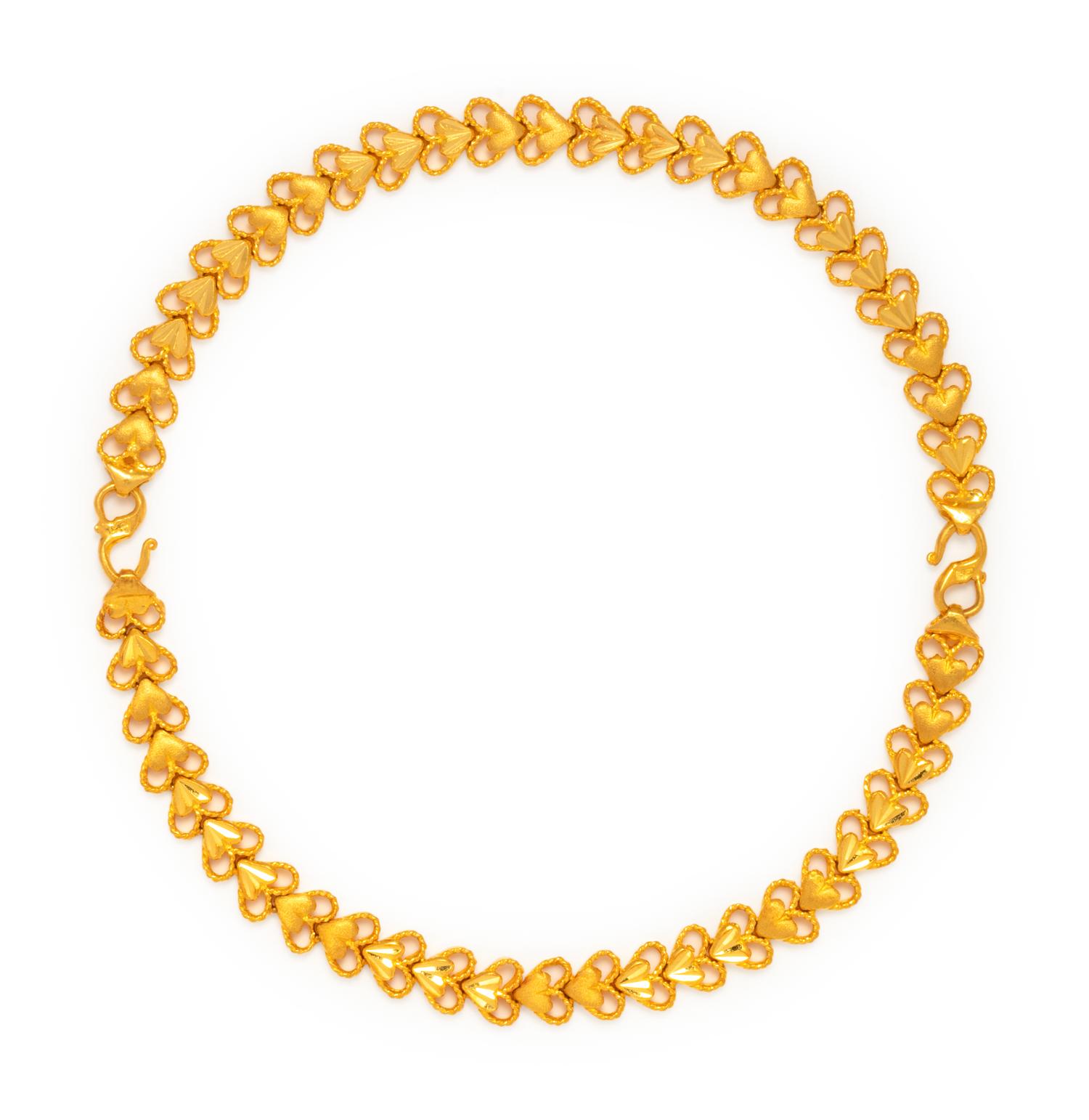 PAIR OF HIGH KARAT GOLD BRACELETS