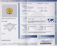 A 21.39 Carat Oval Mixed Cut Unheated Ceylon Yellow Sapphire, 3.90 dwts.