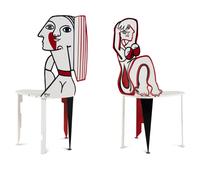 Two Pablo Picasso Style Figural Chairs
