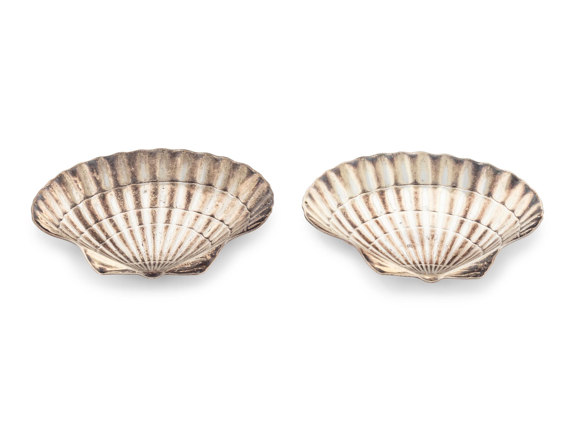 A Pair of Tiffany & Co. Silver Shell Dishes