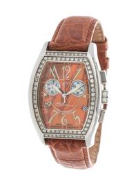 ELINI, STAINLESS STEEL AND DIAMOND WRISTWATCH