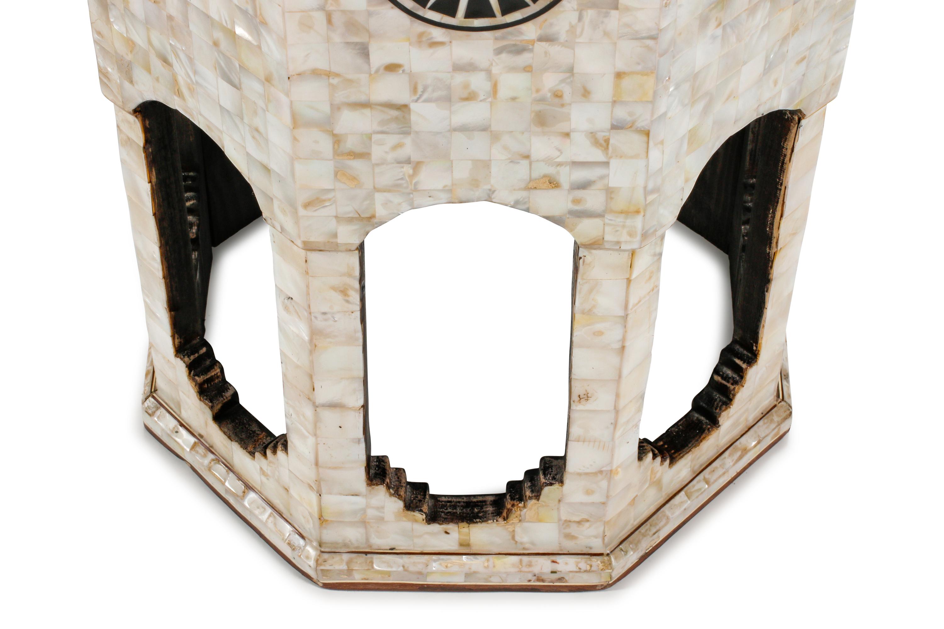 A Pair of Moorish Style Marquetry Octagonal Tables