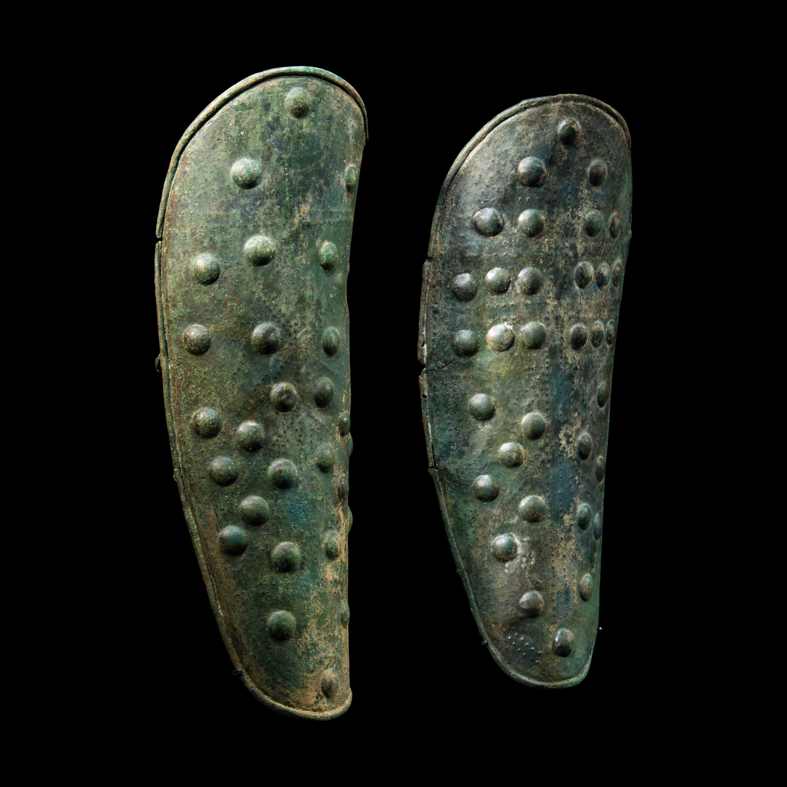 A Pair of European Bronze Age Greaves