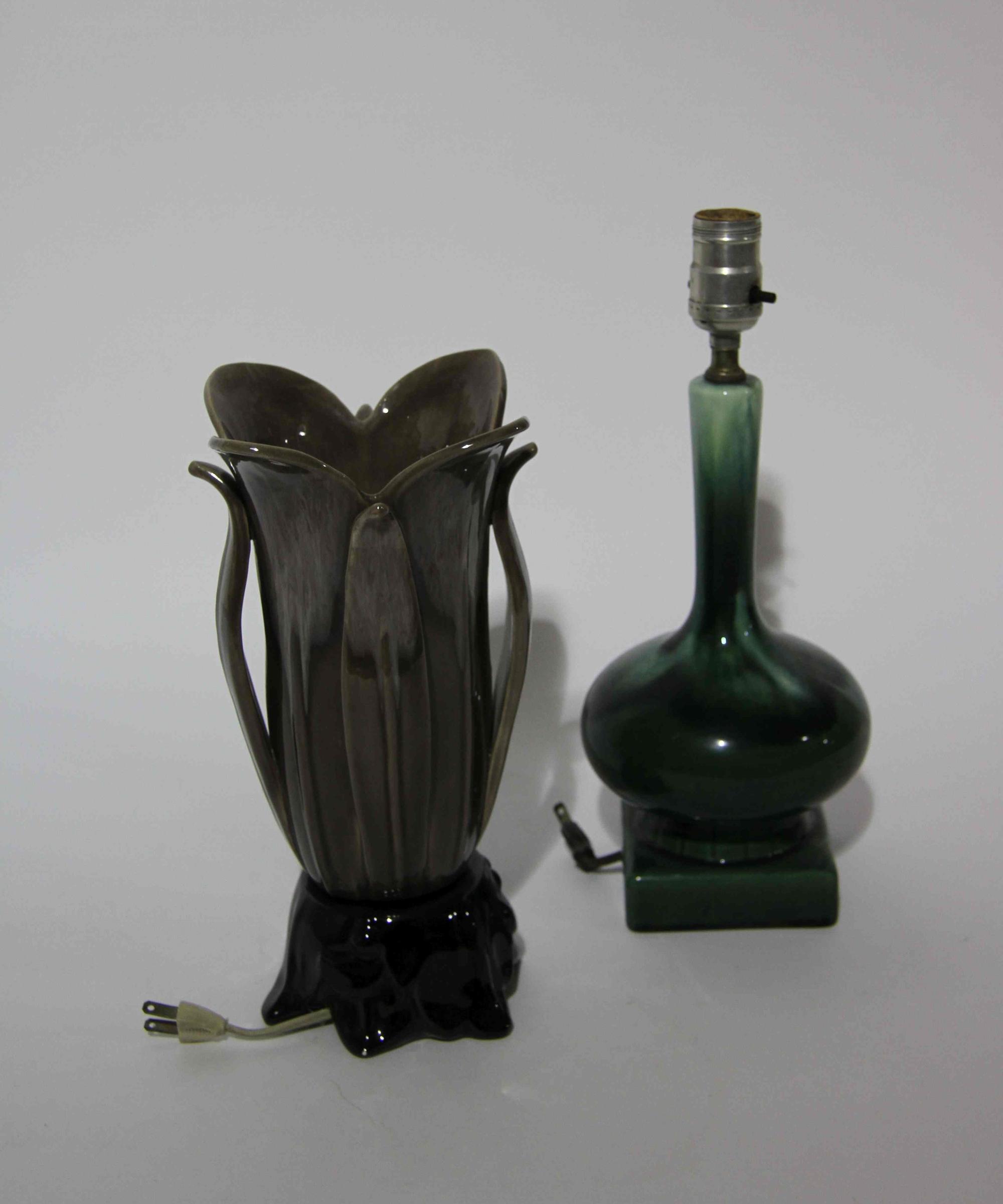 A Group of Five Haeger Pottery Articles Height of tallest 11 1/2 inches.
