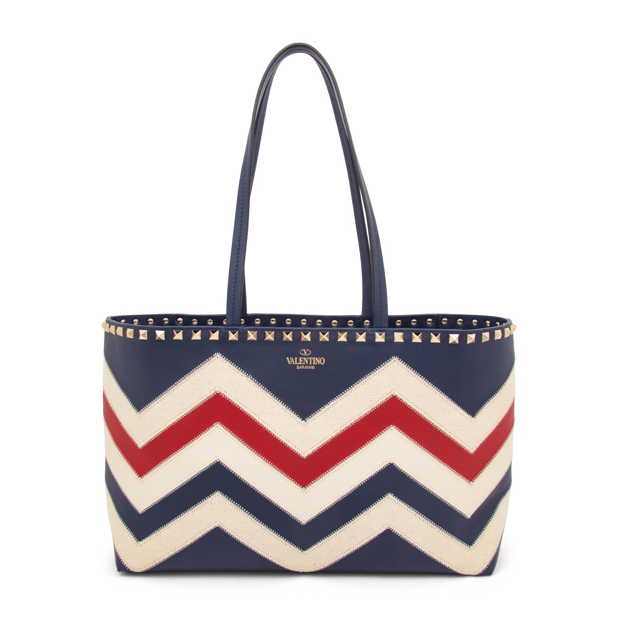 Valentino, Rockstud Small Chevron Tote