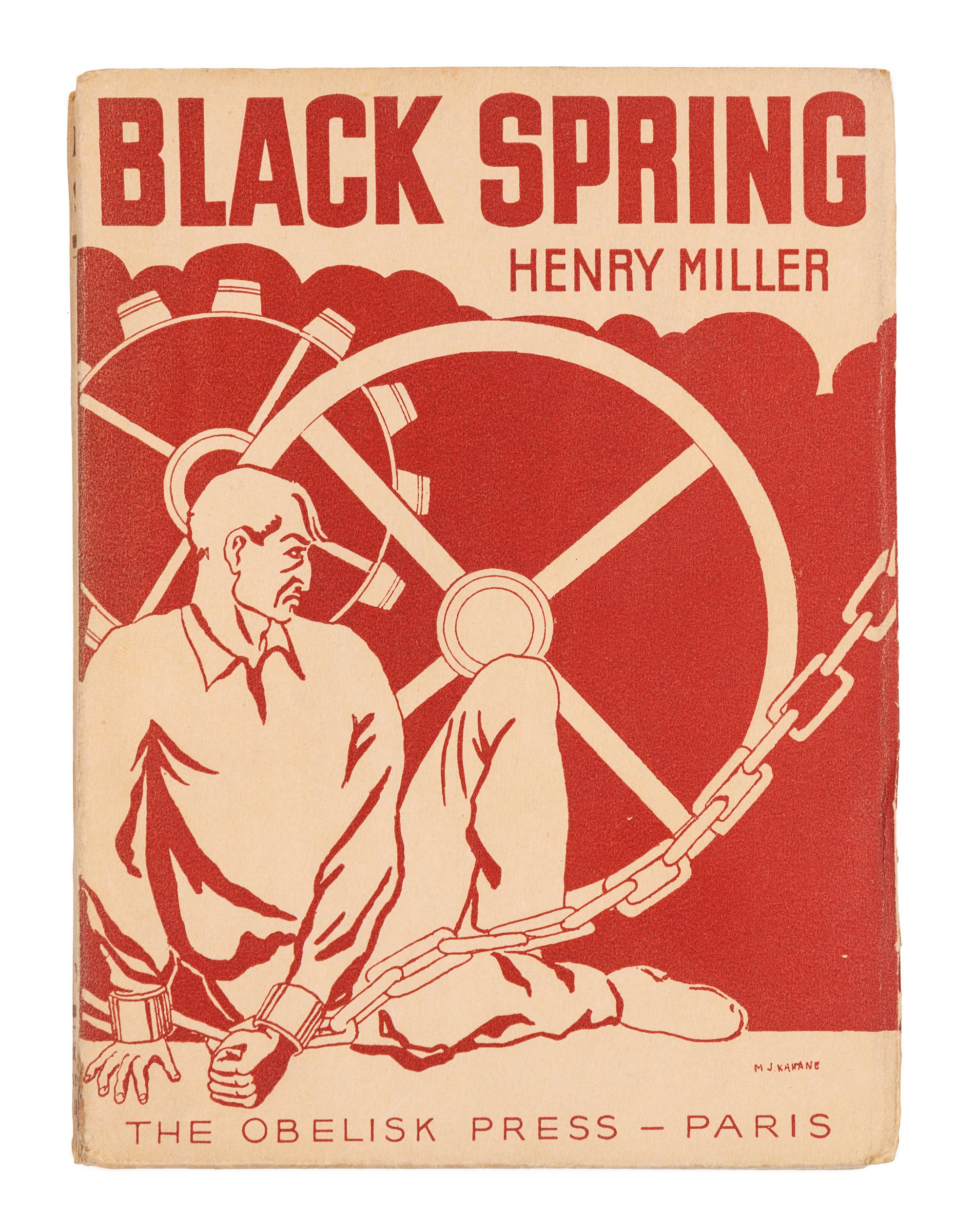 MILLER, Henry (1891-1980). Black Spring. Paris: Obelisk Press, [1936].