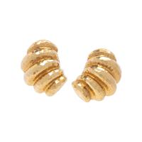 YELLOW GOLD EARCLIPS
