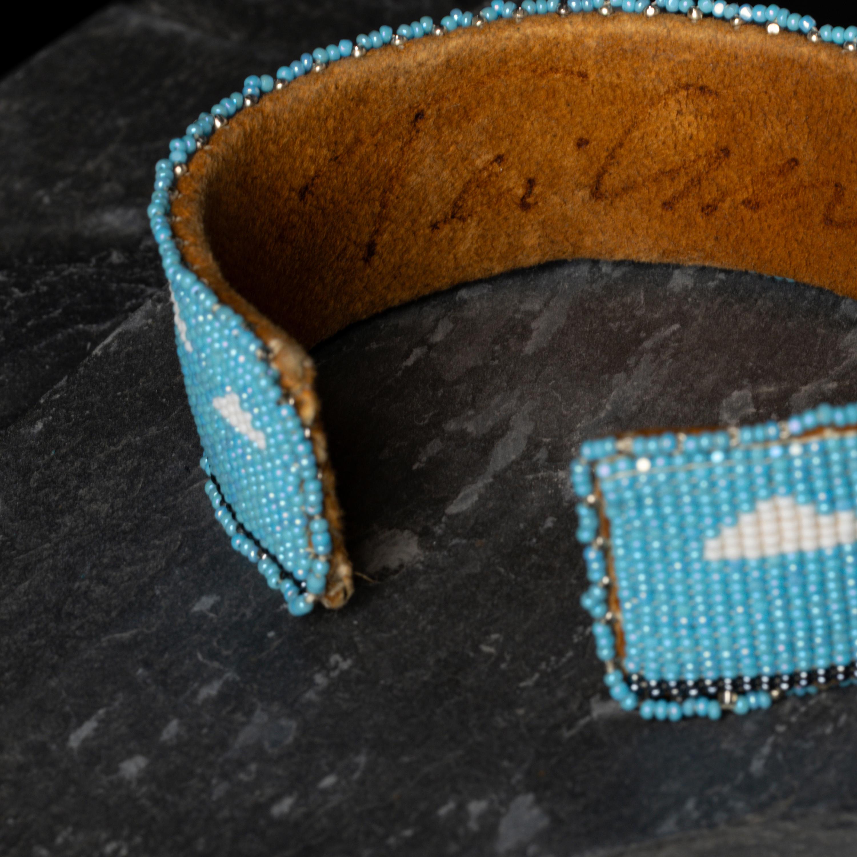 Teri Greeves (Kiowa, b. 1970) — Beaded Cuff Bracelet, of Truck and Camper, 2007