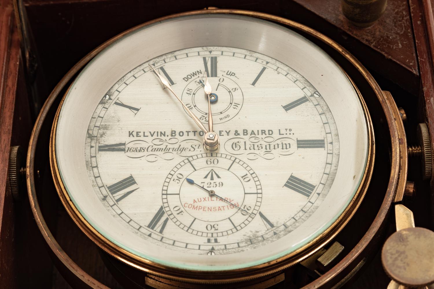 A Scottish Mahogany Cased Three-Day Ship's Chronometer