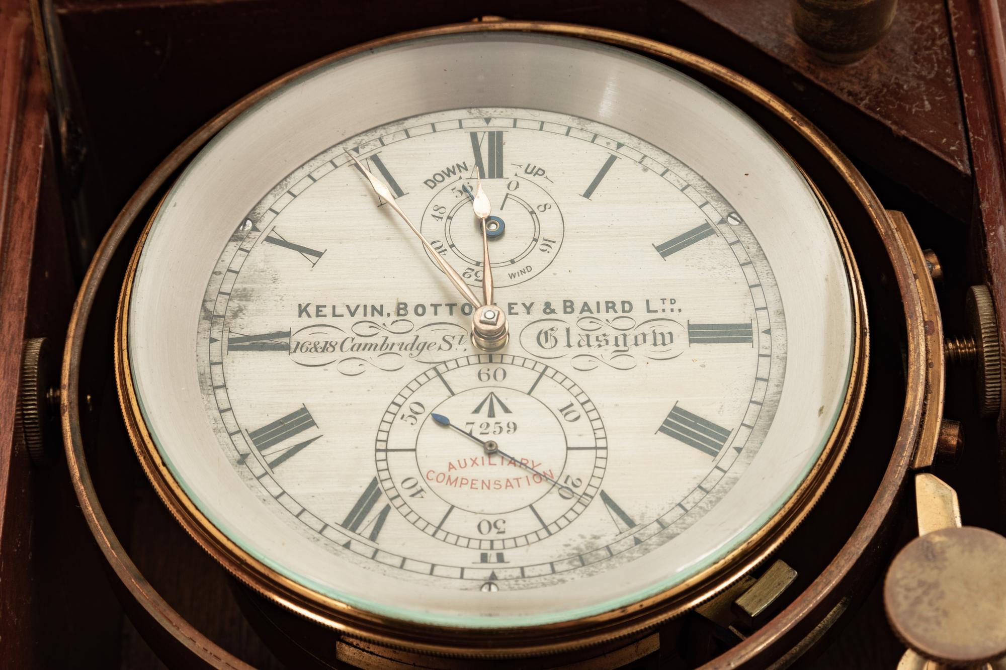 A Scottish Mahogany Cased Three-Day Ship's Chronometer